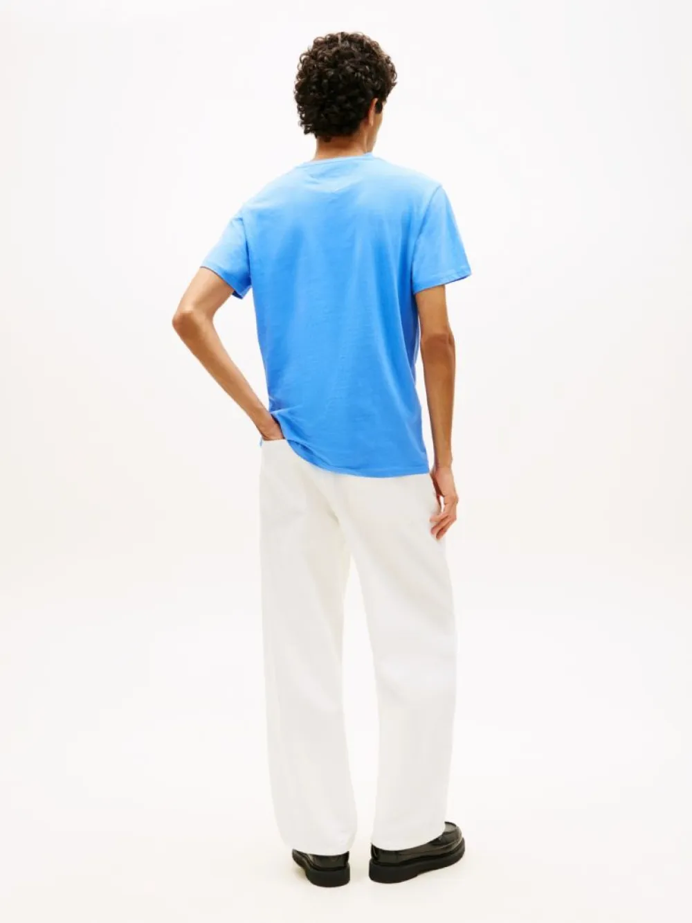 Tommy Hilfiger Ανδρικό Κοντομάνικο T-shirt Tjm Slim Linear Chest Tee Ext DM0DM21780-C38 Blue Twilight - Image 3