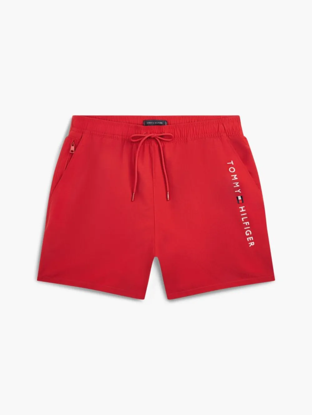 Tommy Jeans Ανδρικό Μαγιό Medium Drawstring Zip Pocket UM0UM03748-XLD Medium Red - Image 5