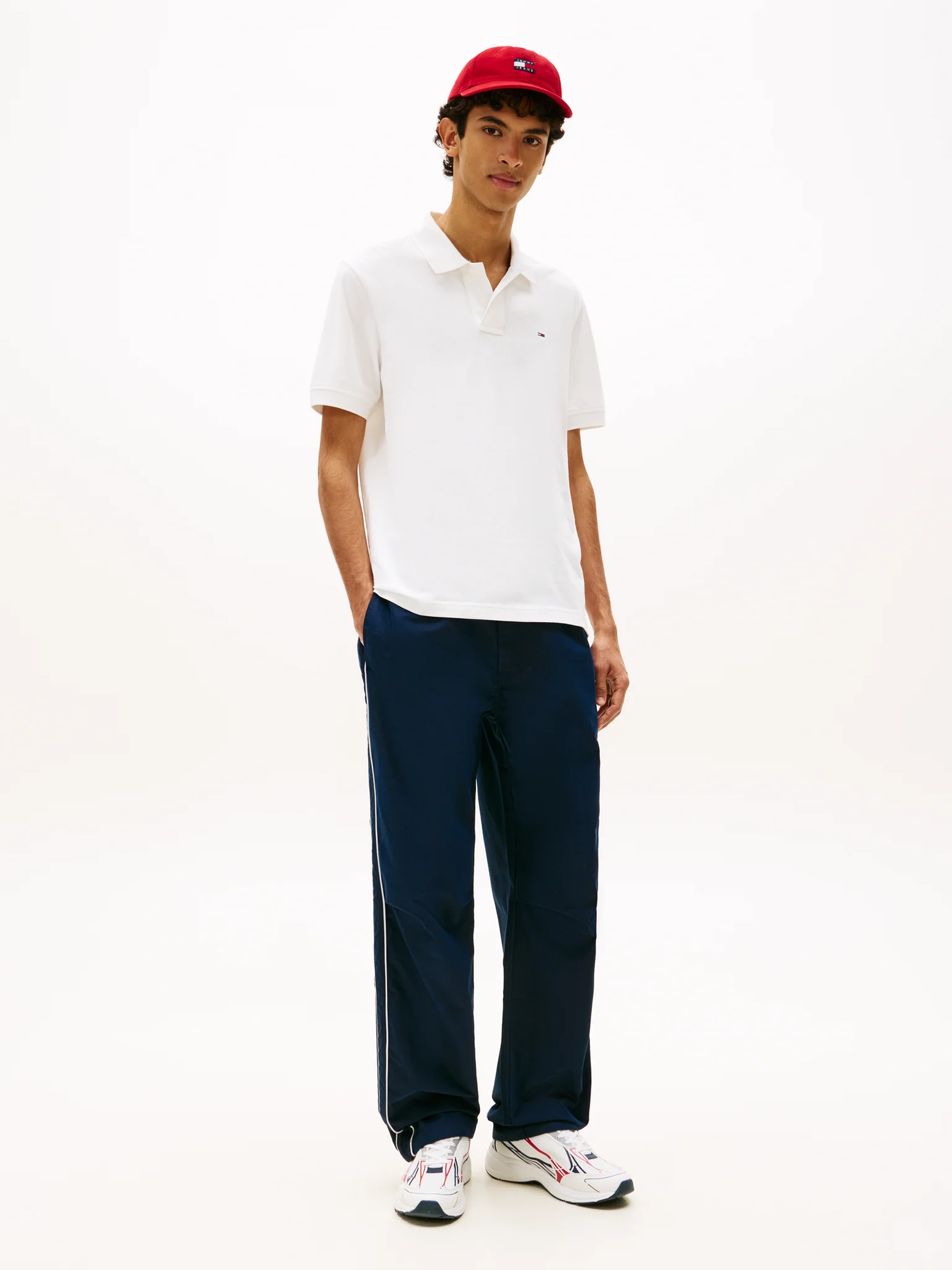 Tommy Jeans Ανδρικό Κοντομάνικο Polo Tjm Reg Ess DM0DM22711-YBL Ecru - Image 2