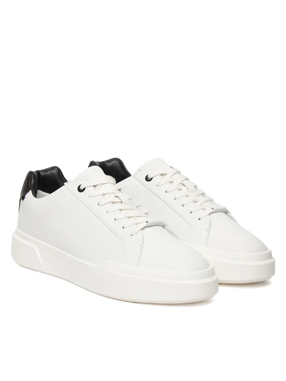 Calvin Klein Ανδρικά Παπούτσια Chunky Cupsole Laceup Clean Lth HM0HM02239-01W Λεύκο - Image 6