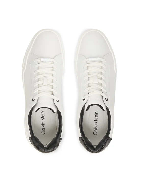 Calvin Klein Ανδρικά Παπούτσια Chunky Cupsole Laceup Clean Lth HM0HM02239-01W Λεύκο - Image 3