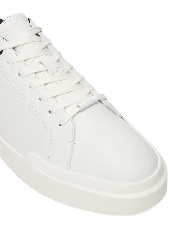 Calvin Klein Ανδρικά Παπούτσια Chunky Cupsole Laceup Clean Lth HM0HM02239-01W Λεύκο - Image 2