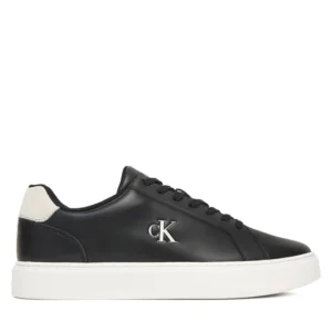 Calvin Klein Ανδρικά Παπούτσια Αθλητικά Classic Cupsole Laceup Lth YM0YM01435-0GM Μαύρο