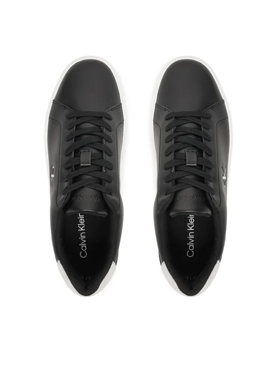 Calvin Klein Ανδρικά Παπούτσια Low Prof Cupsole Lth HM0HM02123-BEH Μαύρο - Image 6