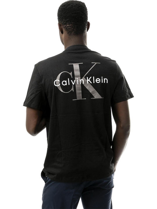 Calvin Klein Ανδρικό Κοντομάνικο T-shirt Με Γραφικό Λογότυπο Στην Πλάτη LV14RF852G-UB1 Black - Image 2