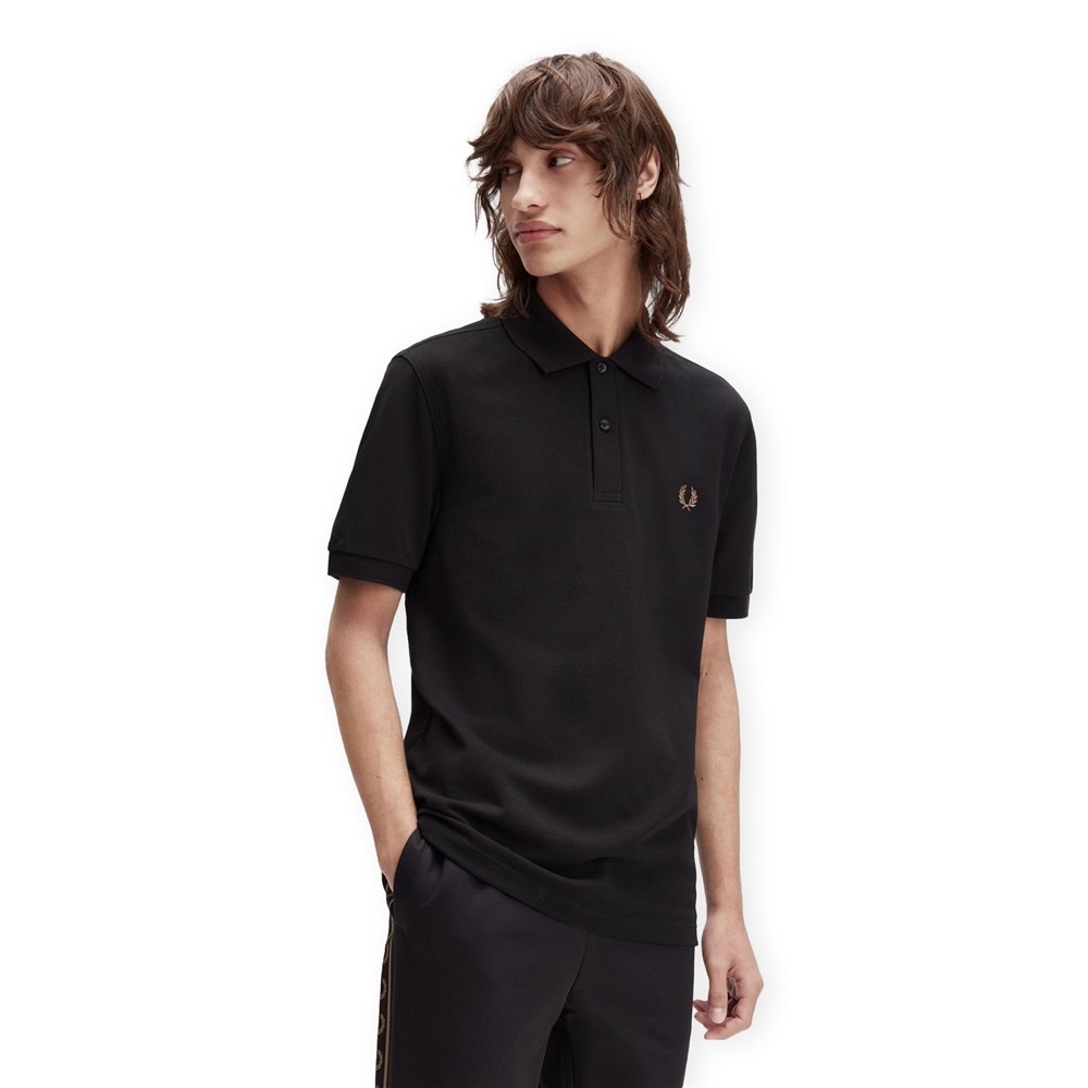 Fred Perry Ανδρικό Κοντομάνικο Polo M6000-S77 Black/Shaded Stone - Image 2