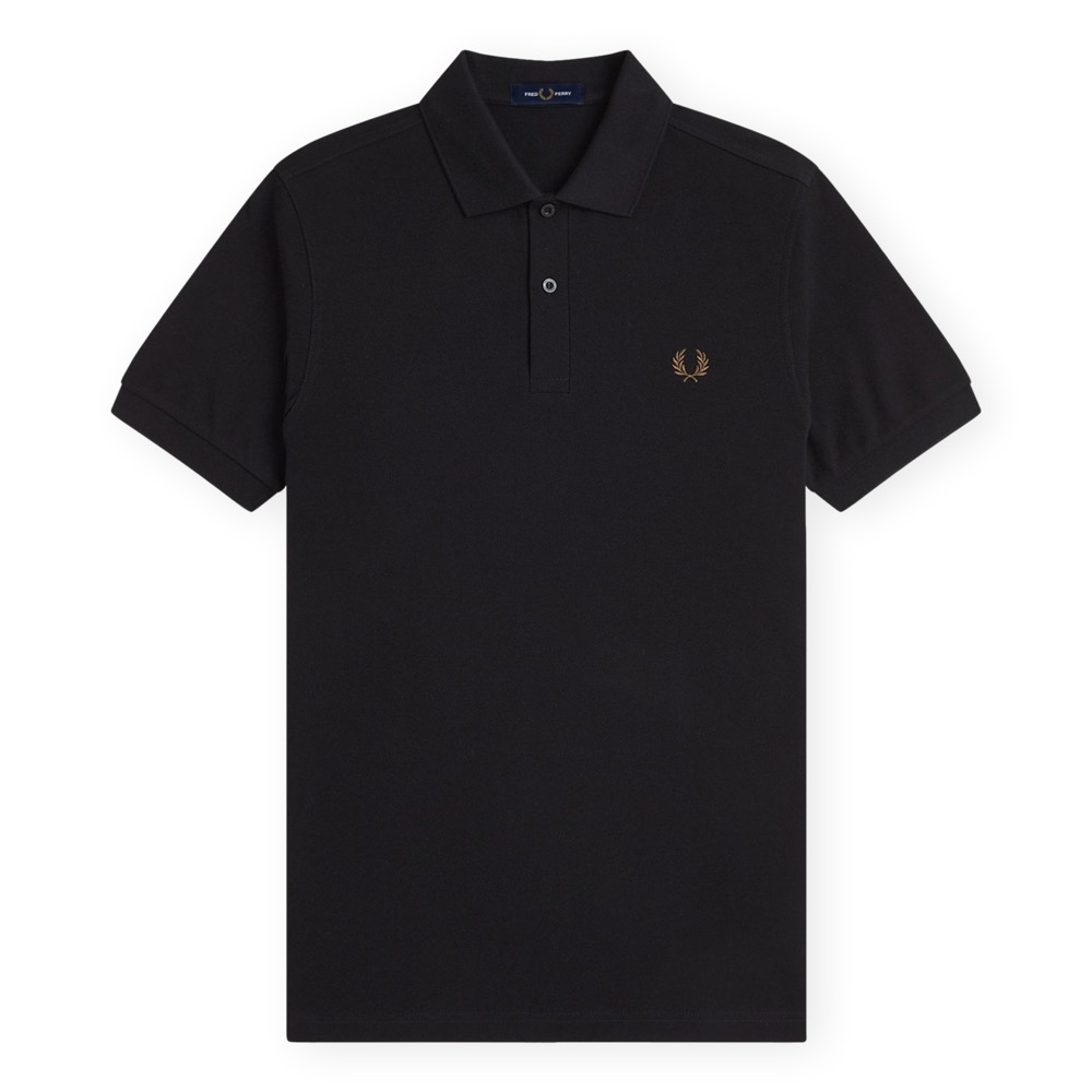 Fred Perry Ανδρικό Κοντομάνικο Polo M6000-S77 Black/Shaded Stone - Image 5