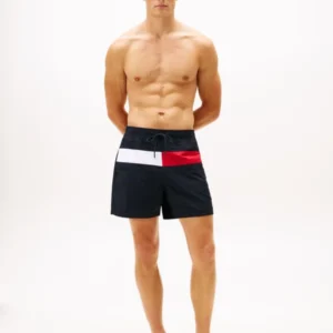 Tommy Jeans Μαγιό Σορτς Ανδρικό Medium Drawstring UM0UM03474-DW5 Desert Sky