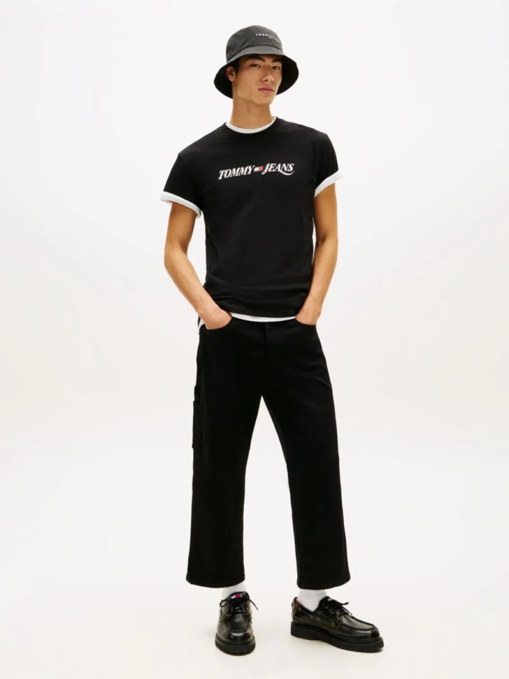 Tommy Jeans Ανδρικό Κοντομάνικο T-shirt Tjm Reg Vintage La Ss Tee DM0DM22548-BDS Black - Image 3