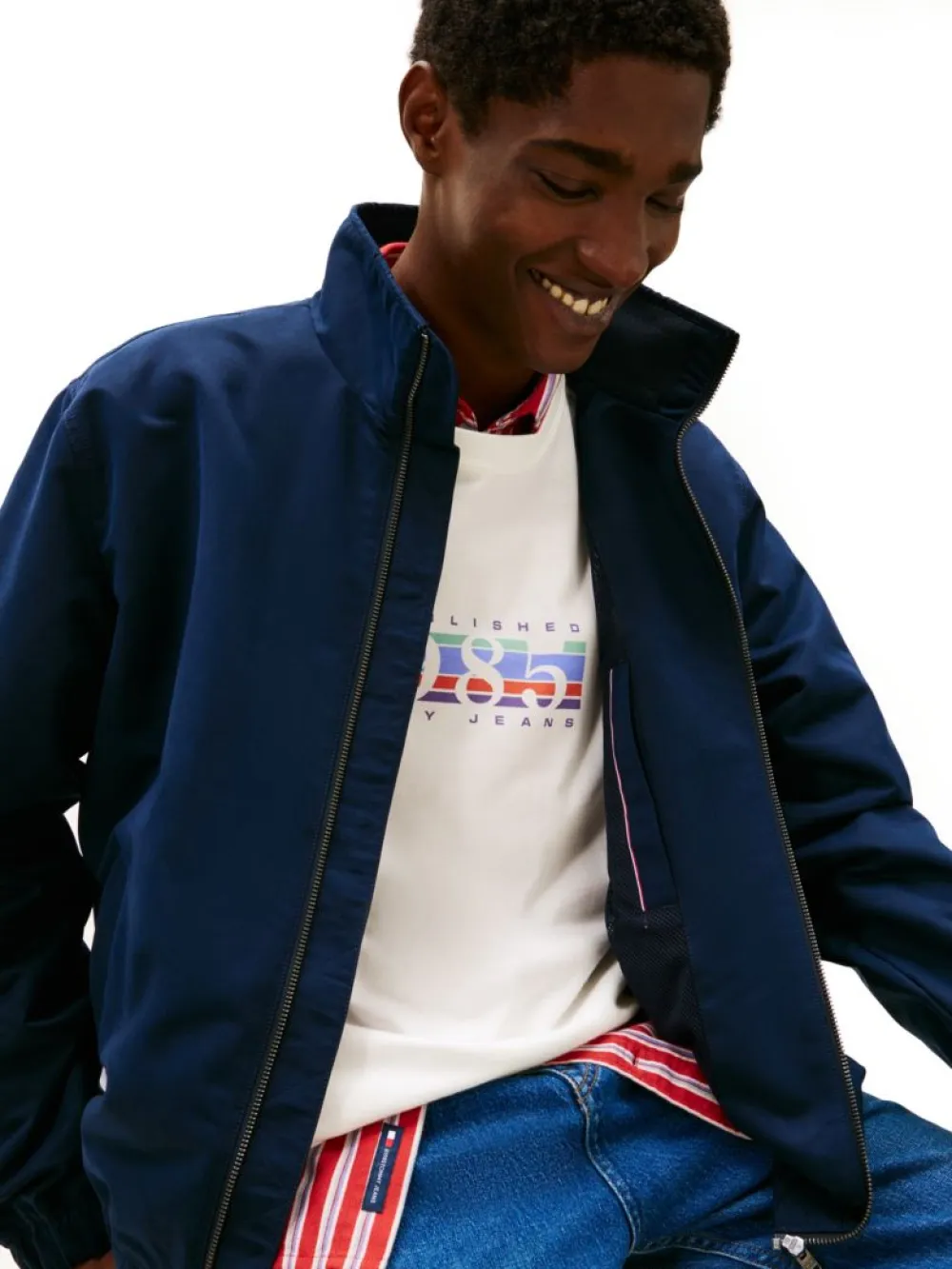 Tommy Jeans Ανδρικό Αδιάβροχο Τζάκετ Tjm Essential Jacket Ext DM0DM22720-C1G Dark Night Navy - Image 3