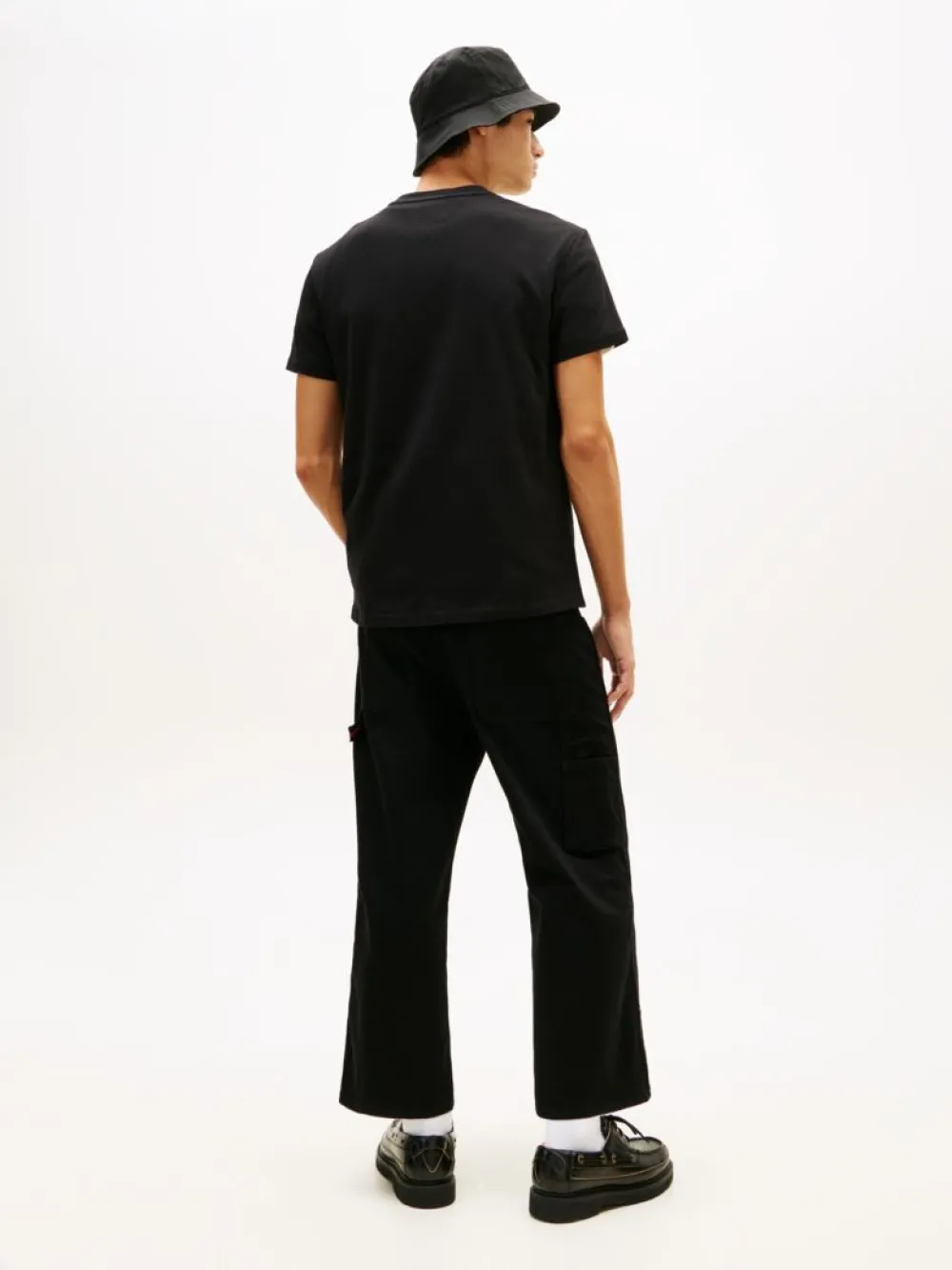 Tommy Jeans Ανδρικό Κοντομάνικο T-shirt Tjm Reg Vintage La Ss Tee DM0DM22548-BDS Black - Image 4