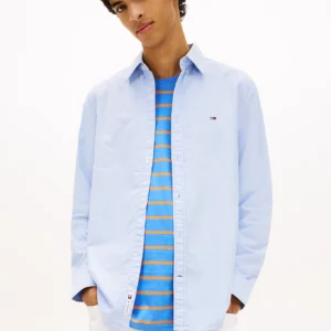 Tommy Jeans Ανδρικό Πουκάμισο Tjm Red Oxford Shirt Ext DM0DM21298-C38 Blue Twilight