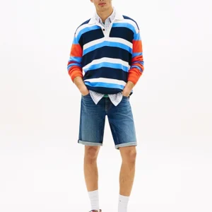 Tommy Jeans Ανδρική Βερμούδα Ronnie Short BJ8155 DM0DM22980-1BK Demin Dark