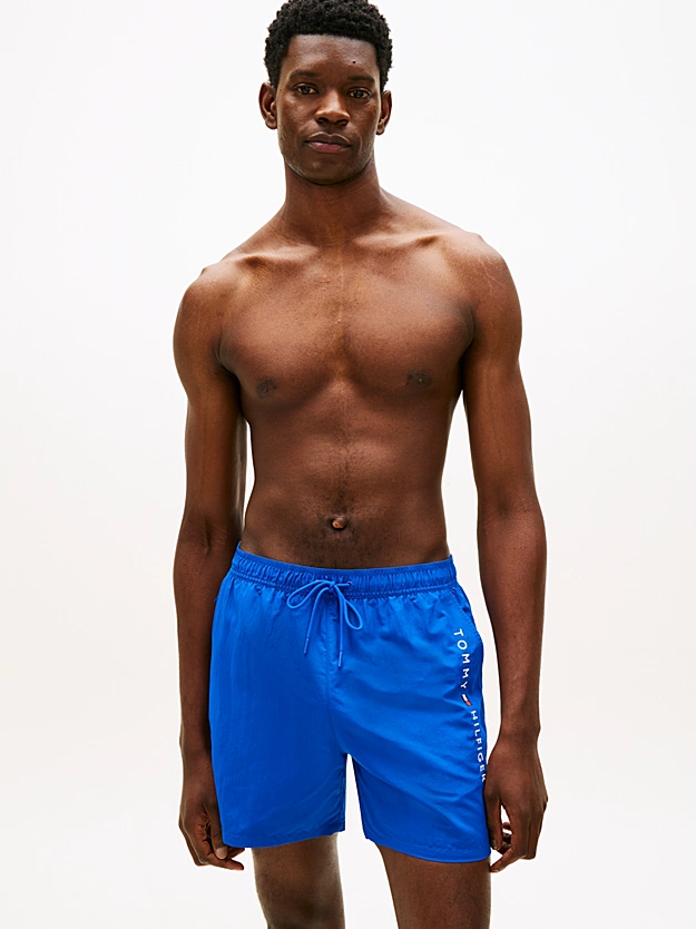 Tommy Jeans Ανδρικό Μαγιό Medium Drawstring Zip Pocket UM0UM03748-C7F Regal Blue