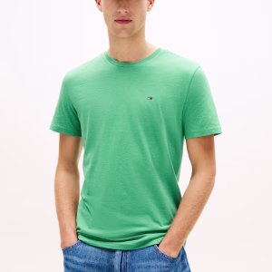 Tommy Jeans Ανδρικό Κοντομάνικο T-shirt TJM Red  Sflaf Ss Tee Ext DM0DM22504-L5Y Bahama Green