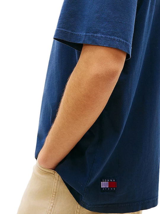 Tommy Jeans Ανδρικό Κοντομάνικο T-Shirt Tjm 90s New Classics Ss Tee DM0DM22545-C1G Dark Night Navy - Image 3