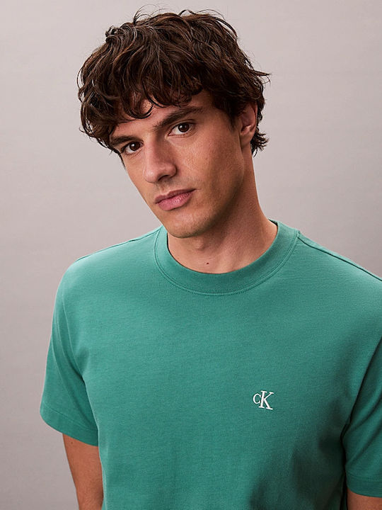 Calvin Klein Ανδρικό Κοντομάνικο T-shirt Ss Easy Monogram Tee LV04RC275G-VFL Wild Green - Image 2