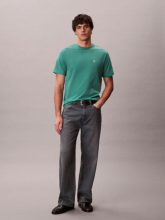 Calvin Klein Ανδρικό Κοντομάνικο T-shirt Ss Easy Monogram Tee LV04RC275G-VFL Wild Green - Image 4