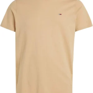 Tommy Jeans Ανδρική Κοντομάνικη Μπλούζα T-shirt Tjm Xslim Jersey Tee DM0DM04411-AB9 Gently Gold