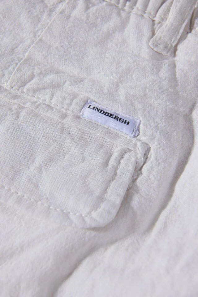 Lindbergh Ανδρική Βερμούδα Linen shorts 30-508003 White - Image 9