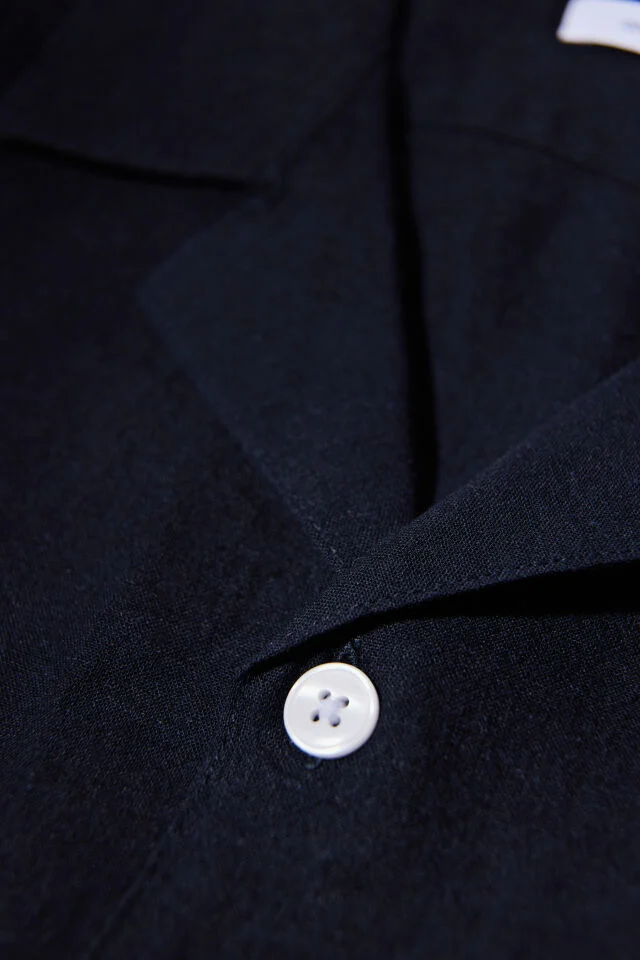 Lindbergh Ανδρικό Κοντομάνικο Πουκάμισο Liner Shirt 30-203319 Black - Image 8