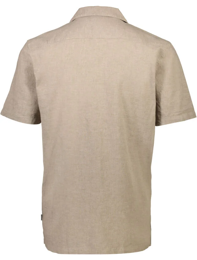 Lindbergh Ανδρικό Κοντομάνικο Πουκάμισο Liner Shirt 30-203319 Mid Stone - Image 5