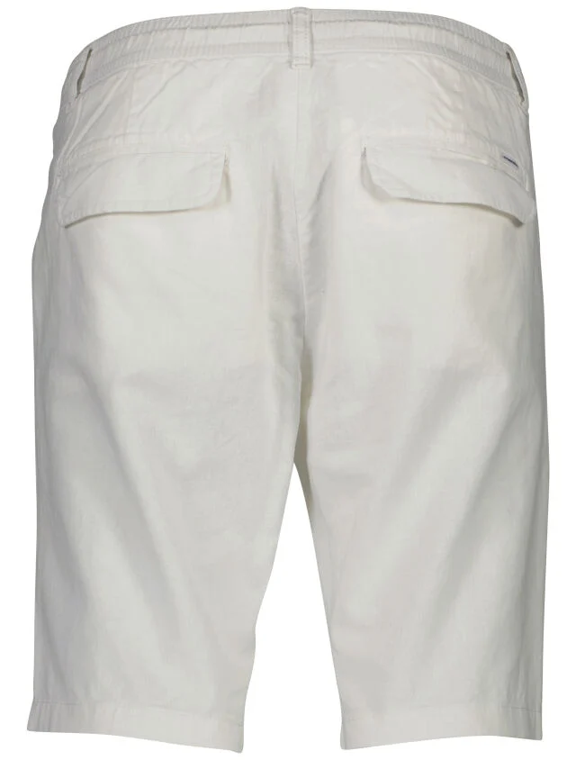 Lindbergh Ανδρική Βερμούδα Linen shorts 30-508003 White - Image 5