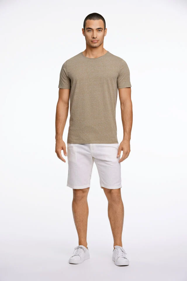 Lindbergh Ανδρική Βερμούδα Linen shorts 30-508003 White