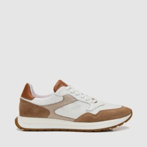 Boss Shoes Ανδρικά Παπούτσια Sneakers DE293 COMBO-Whi/Tan Combo