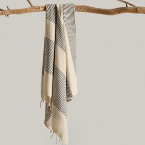 Pennie Βαμβακερό Παρεό Sarong με Λεπτές Ρίγες & Κρόσσι Kalea 380281-01