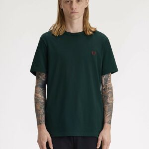 Fred Perry Ανδρική Κοντομάνικη Μπλούζα Ringer T-shirt M3519-30A Grassroots