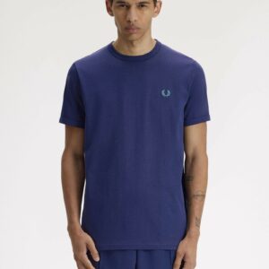 Fred Perry Ανδρική Κοντομάνικη Μπλούζα Ringer T-shirt M3519-31B Tennis Blue