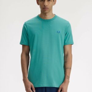 Fred Perry Ανδρική Κοντομάνικη Μπλούζα Ringer T-shirt M3519-U45 Deep Mint