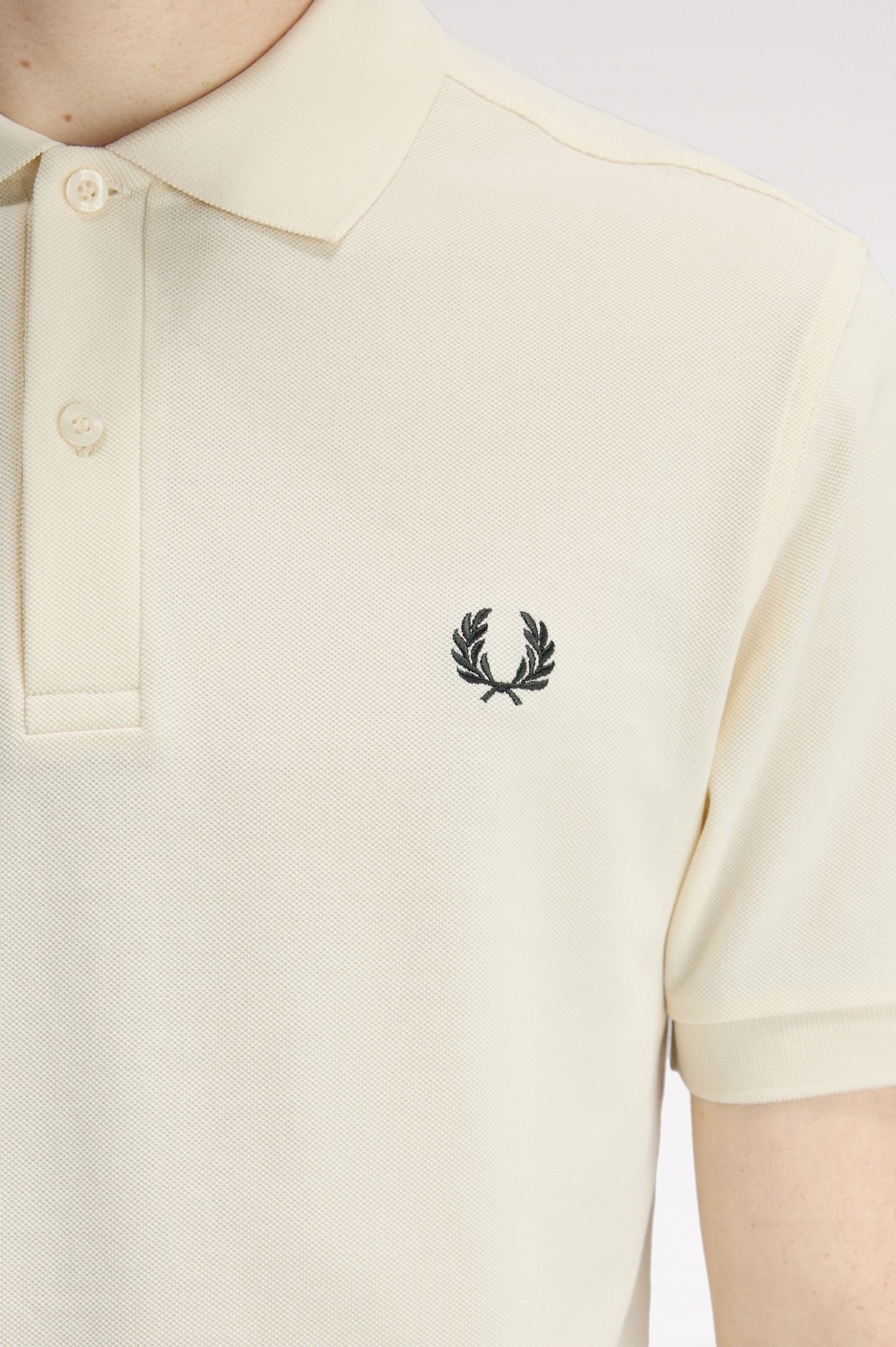 Fred Perry Ανδρικό κοντομάνικο Polo The Fred Perry Polo M6000-13B Ecru / Grassroots - Image 6