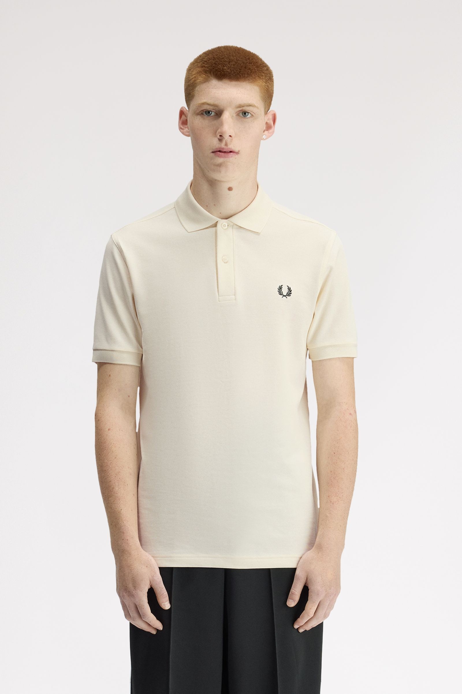 Fred Perry Ανδρικό κοντομάνικο Polo The Fred Perry Polo M6000-13B Ecru / Grassroots - Image 2