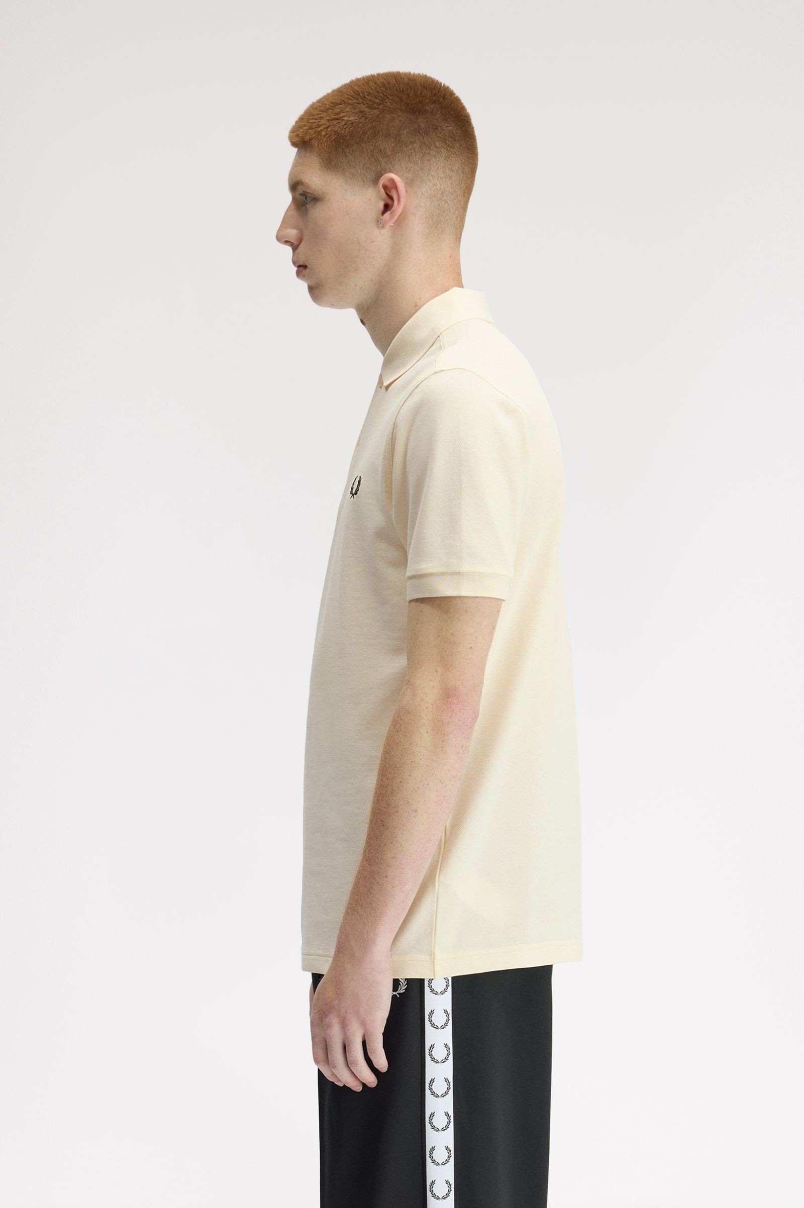 Fred Perry Ανδρικό κοντομάνικο Polo The Fred Perry Polo M6000-13B Ecru / Grassroots - Image 4