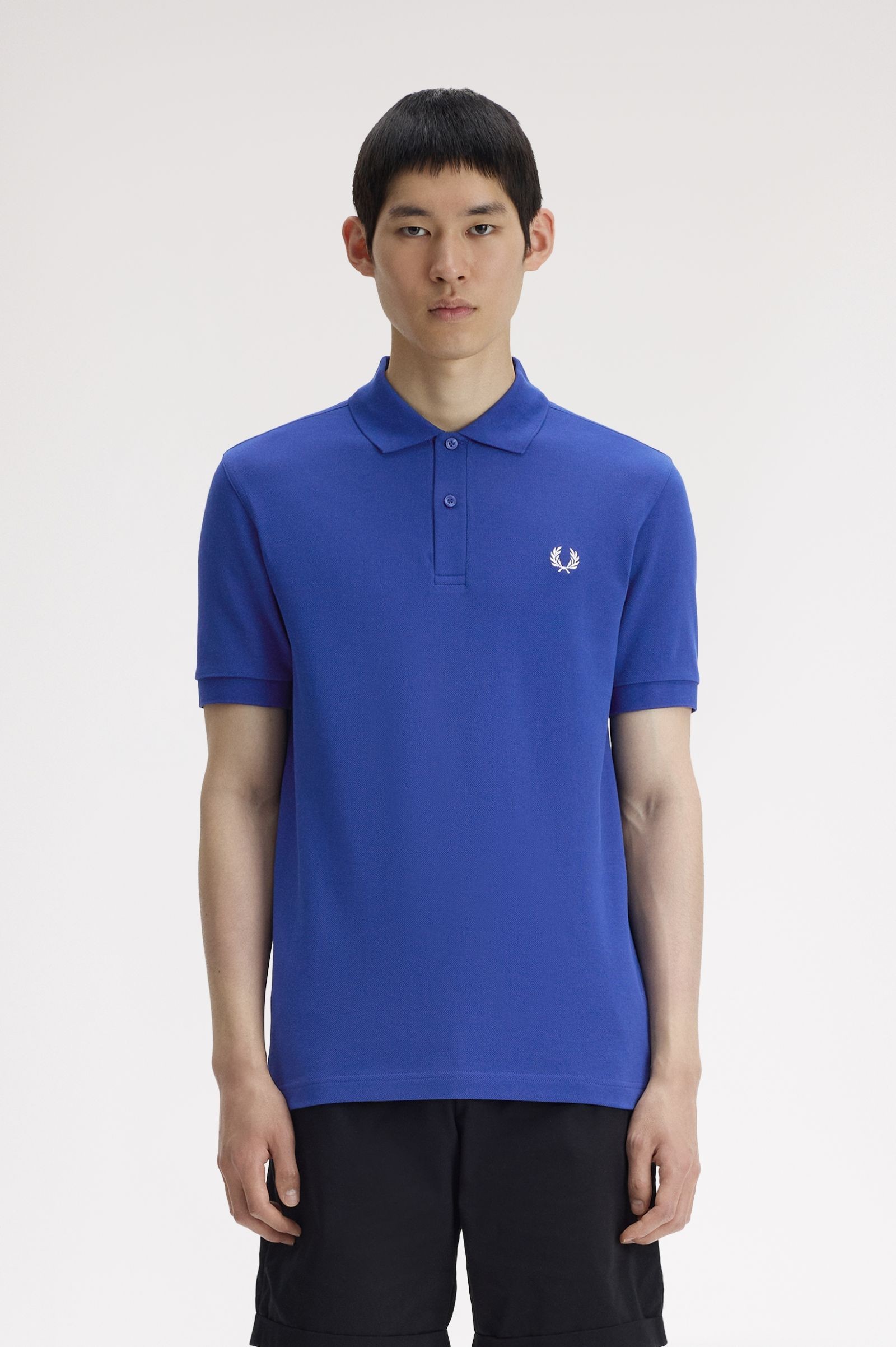 Fred Perry Ανδρικό κοντομάνικο Polo The Fred Perry Polo M6000-99A Soho Eclipse / Snow White - Image 4