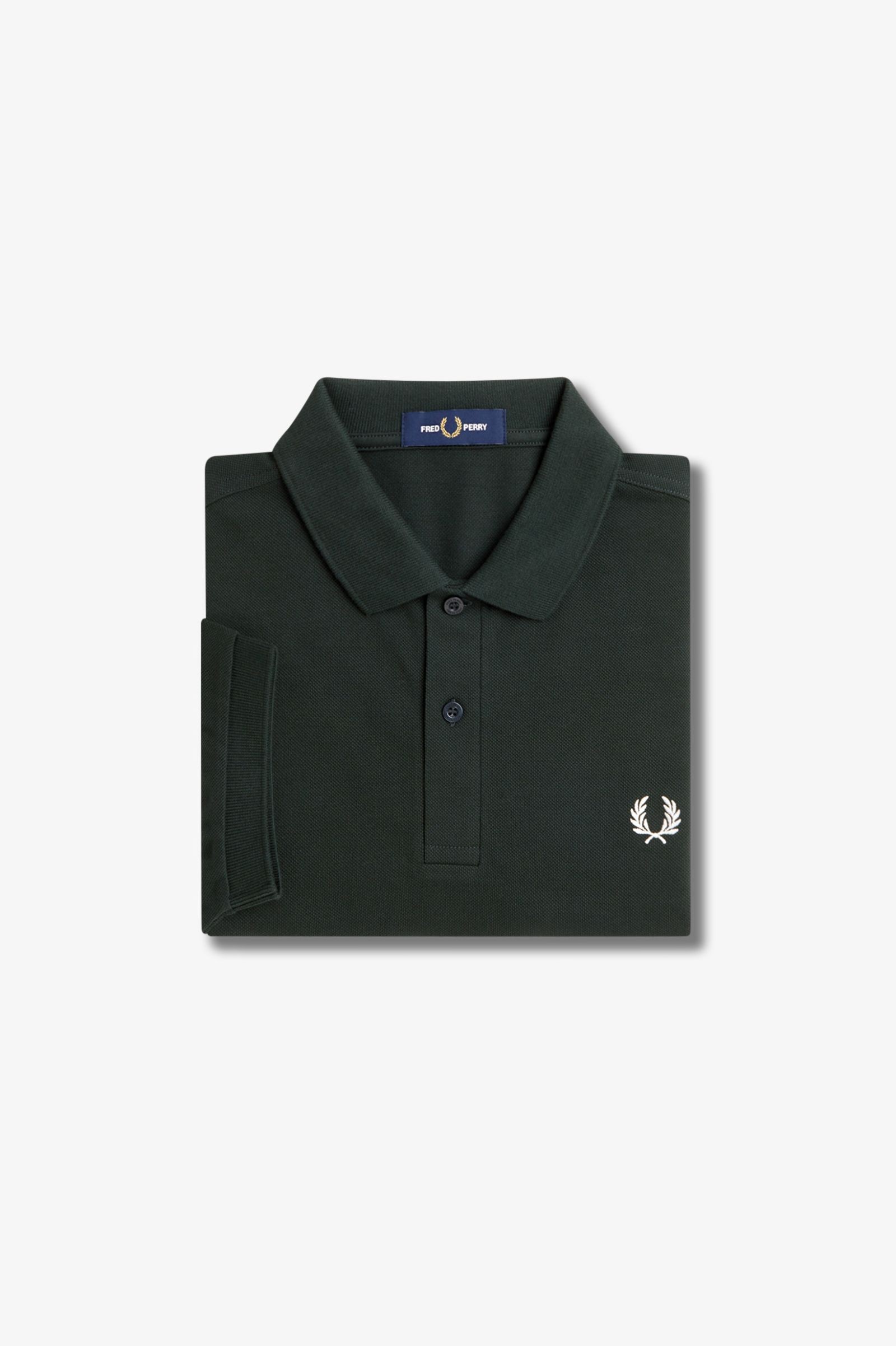 Fred Perry Ανδρικό κοντομάνικο Polo The Fred Perry Polo M6000-T50 Night Green / Snow White - Image 7